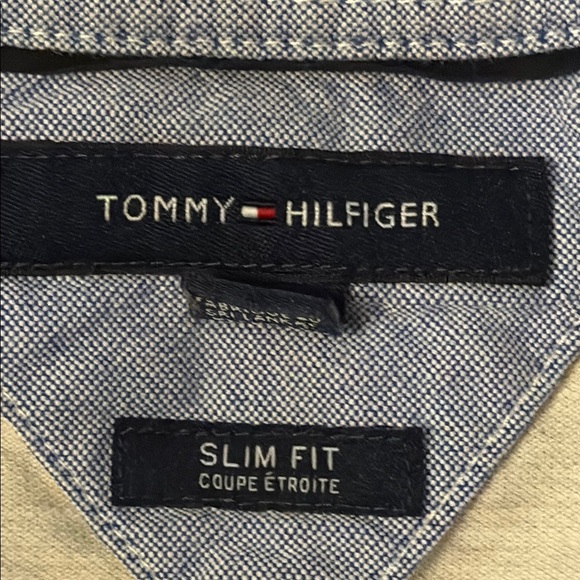 Tommy Hilfiger Men's CREAM Polo Shirt slim fit, XL - Picture 2 of 7